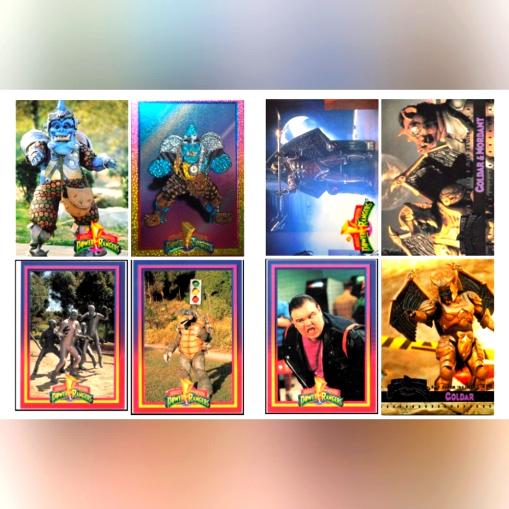 8 Mighty Morphin Power Rangers Trading Cards Collection 🔥 MMPR Lot